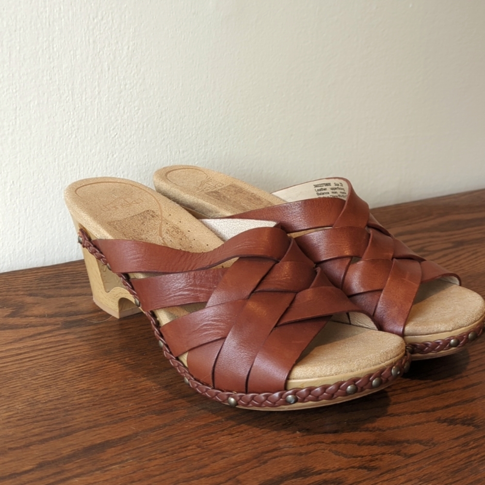 Dansko Tory Woven Leather Sandal